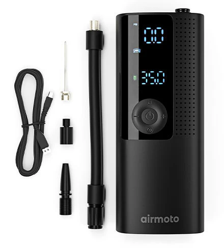 AirMoto portable tire inflator
