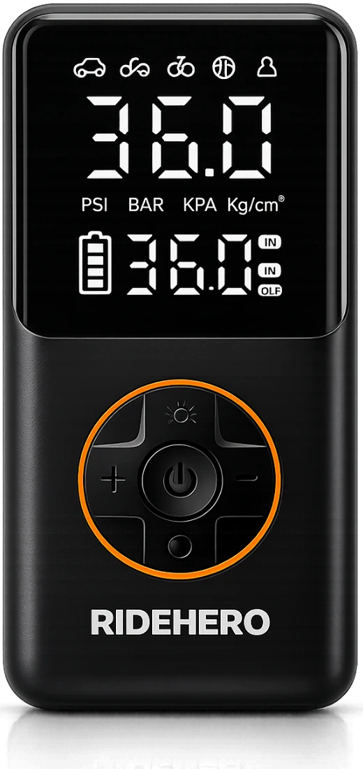RideHero portable tire inflator